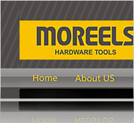 高端工具网站制作成功案例-黑色加黄色体现工具的稳定性