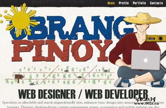 big typography in web design