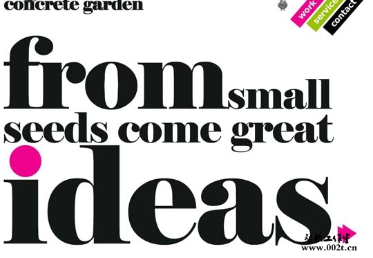 31.big typography in web design big typography in web design